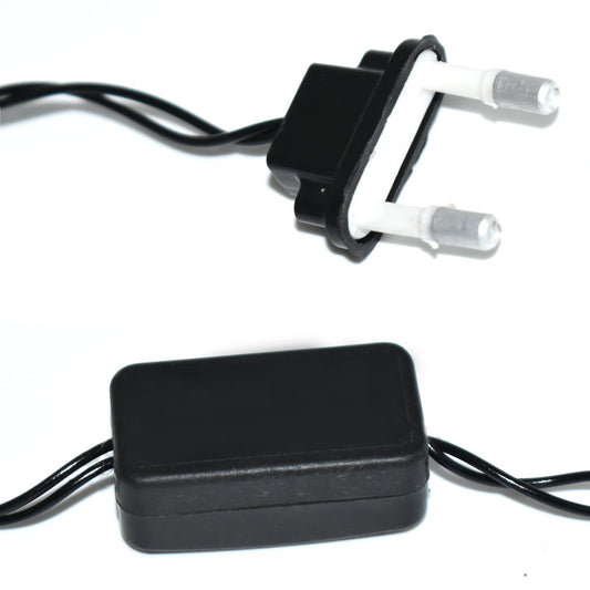 Festive LED lights, multiple colors.